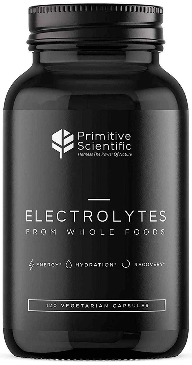Primitive Scientific Whole Food Electrolyte Supplements, 120 Electrolyte Tablets with Magnesium, Zinc, Calcium, Potassium, and More for Energy Boost, Hydration, and Rejuvenation