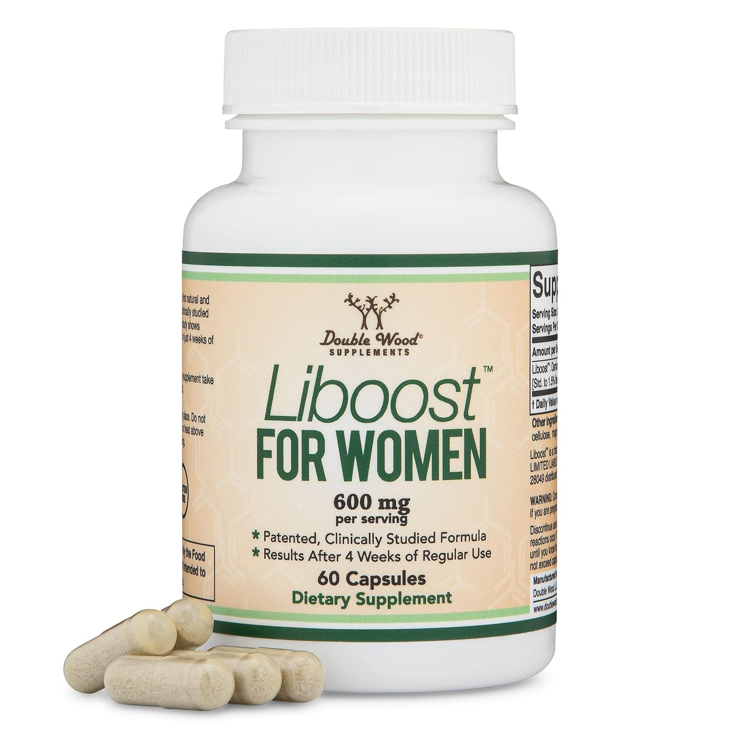 Libido Booster for Women - Liboost (Damiana Leaf Extract) is Patented and Clinically Studied Libido Support for Women (Fast Acting - Clinical Results in just 4 Weeks of Daily Use) by Double Wood