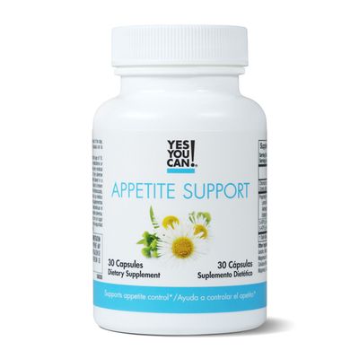 Yes You Can! Appetite Support for Body Weight Management - Healthy Relationship with Food - Includes Natural Ingredients: 5-HTP, Lemon Balm, Chamomile Extract - 30 Capsules, 1 Pack