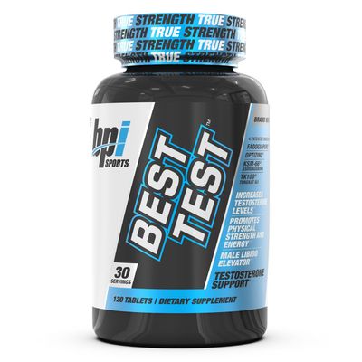 BPI Sports Best Test - Testosterone Booster for Men - Muscle Recovery, Testosterone Support Supplement, Natural Stamina, Energy Increase &amp; Metabolism Support - 30 Servings