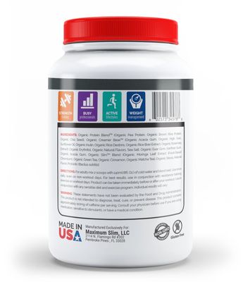 Maximum Slim Organic Fat Burning Protein Shake