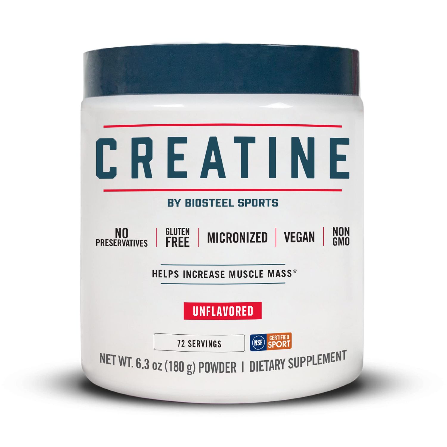 BioSteel Micronized Creatine Monohydrate Powder - 72 Servings, Unflavored, Pure Muscle Builder