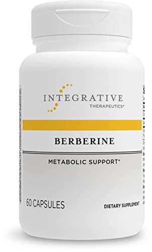 Integrative Therapeutics Berberine - 1000-1500 mg Daily - Berberine HCL Supplement for Metabolic Support* - Gluten-Free &amp; Vegan Supplements for Men &amp; Women - 60 Capsules