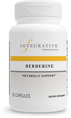 Integrative Therapeutics Berberine - 1000-1500 mg Daily - Berberine HCL Supplement for Metabolic Support* - Gluten-Free &amp; Vegan Supplements for Men &amp; Women - 60 Capsules