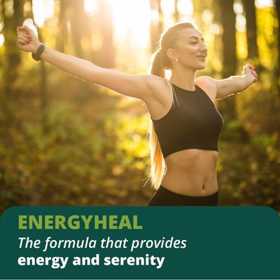 Adaptoheal Energy Supplement Caffeine Free - Adoptogen Blend with Ashwagandha, Rhodiola Rosea, Maca, Leuzea, Gingseng - Increases Energy, Natural Stress Relief, Focus and Vitality (180 Capsules)
