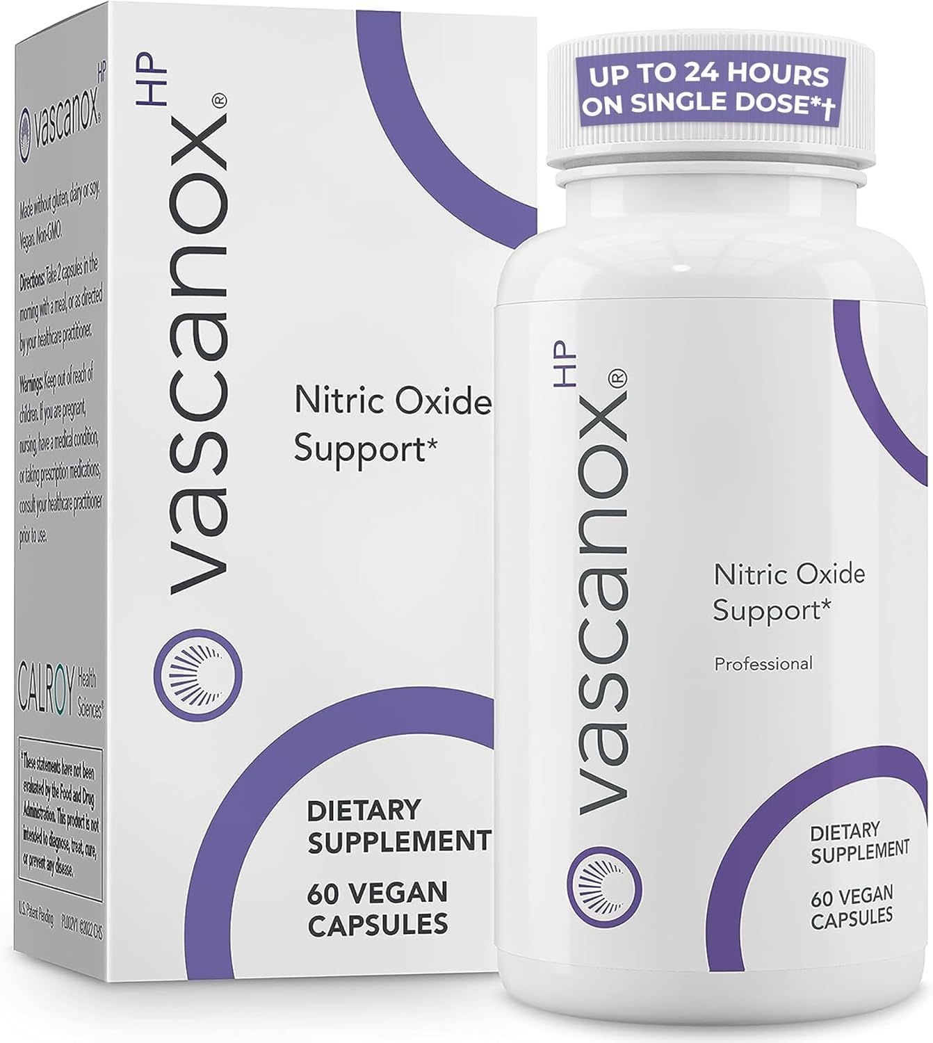 Calroy Health Sciences Vascanox HP - Next Generation Nitric Oxide Support - Up to 24 Hours on Single dose*+