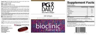Bioclinic PGX Daily Ultra Matrix Softgels 180 Gels
