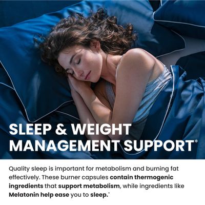 Night Time Fat Burner to Shred Fat While You Sleep | Belly Fat Burner, Carb Blocker &amp; Weight Loss Support Supplements | Burn Belly Fat, Support Metabolism &amp; Fall Asleep Fast | 60 Nighttime Pills