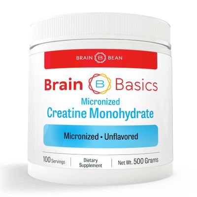 Creatine Monohydrate Powder - 5g of Micronized Creatine Powder per Serving, Creatine for Brain, Muscle and Endurance, Creatine Monohydrate 500g (500 Grams - 1.1 lbs)