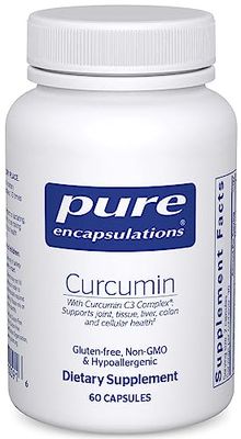 Pure Encapsulations Curcumin - 500 mg - Supports Joint Health &amp; Liver Health - Curcuma Longa Capsule - Non-GMO &amp; Vegan - 60 Capsules