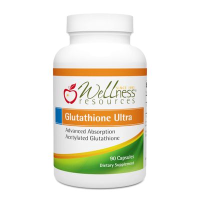 Wellness Resources Glutathione Ultra with Emothion S-Acetyl Glutathione (100mg, 90 Capsules) Highest Absorption Antioxidant for Cells, Liver, Immune Health