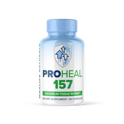 MaxLife Naturals Pro Heal 157 - Peptide Compound 1000mcg Body Protection Complex, High Potency - 123% More Effective Than BPC 157 for Enhanced Muscle Repair &amp; Gut Health Support (60 Capsules)