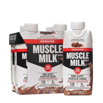 Muscle Milk Nutritional Shake, Chocolate, 4 ct.