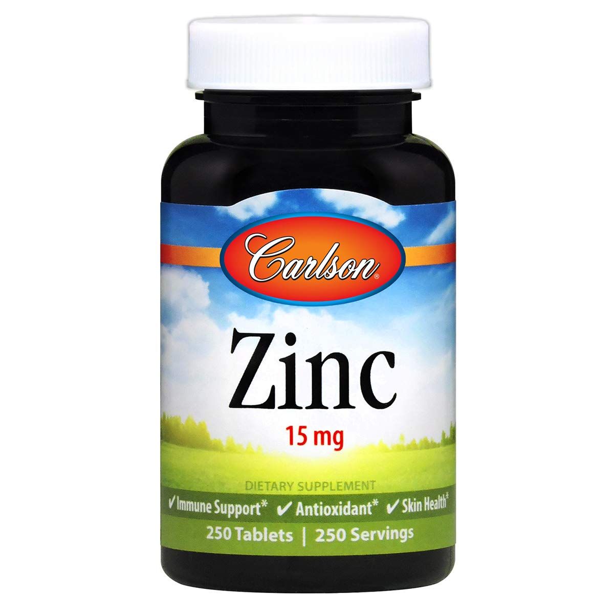 Carlson Labs Zinc, 15mg, 250 Tablets