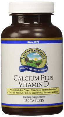 Nature&#39;s Sunshine Calcium Plus Vitamin D, 150 Tablets, Kosher | Powerful Vitamin Supplement for Adults Containing Vitamin D3, Calcium, and Magnesium