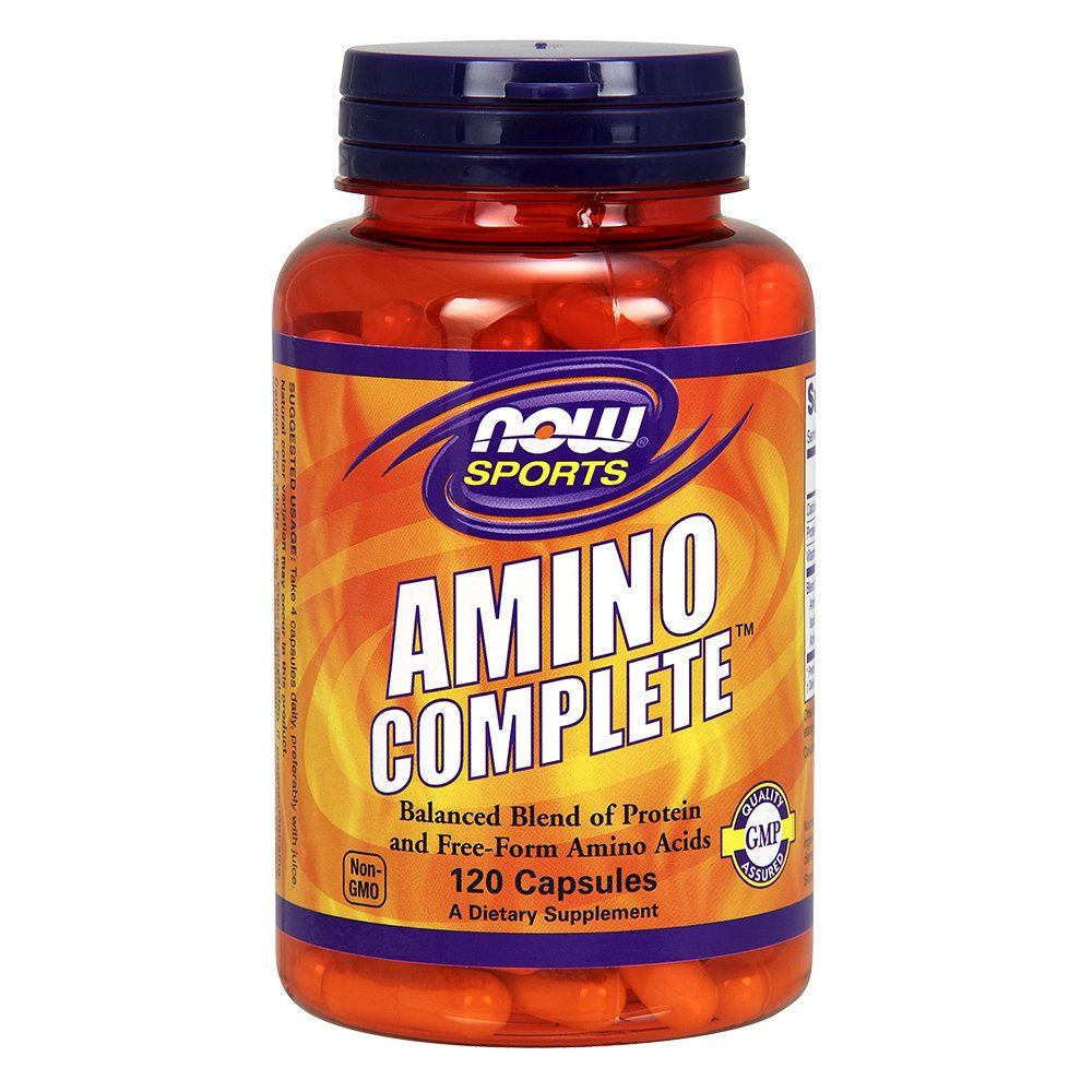 NOW Amino Complete, 120 Capsules (Pack of 2)
