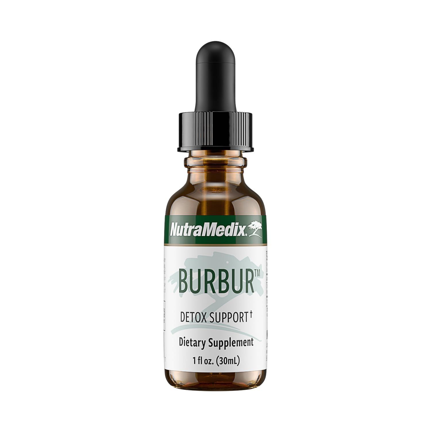 NutraMedix Burbur Detox Support Supplement - Desmodium Molliculum Extract Drops for Daily Cleanse - Focus Supplement &amp; Fights Brain Fog - Vegan Cleanse &amp; Detox Formula (1 oz / 30 ml)