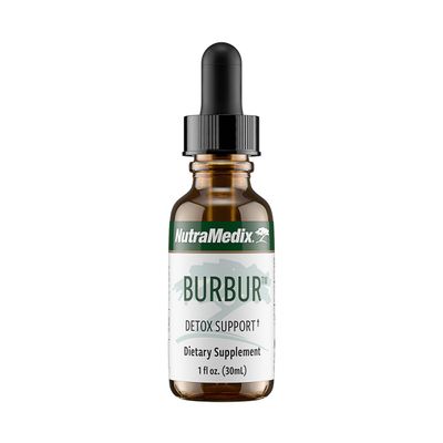NutraMedix Burbur Detox Support Supplement - Desmodium Molliculum Extract Drops for Daily Cleanse - Focus Supplement &amp; Fights Brain Fog - Vegan Cleanse &amp; Detox Formula (1 oz / 30 ml)