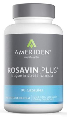 Rosavin Plus with Electrolytes- Siberian Rhodiola rosea 90 V-capsules 150mg by AMERIDEN INTERNATIONAL, INC