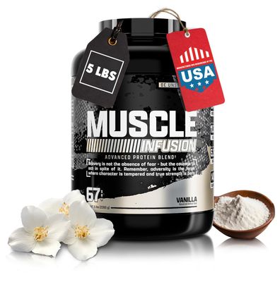 Nutrex Research Whey Protein Powder, Vanilla Muscle Infusion Whey Isolate w/EAA &amp; Hi BCAA for Muscle Gain - 5 Pounds - Muscle Builder for Men &amp; Women, Sports Nutrition, Delicious Taste &amp; Texture