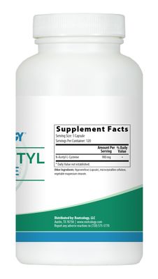 Rootcology by Dr. Izabella Wentz Pure N-Acetyl-Cysteine (NAC) 900mg | 120 Capsules