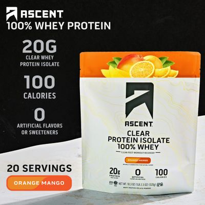 Ascent Clear Whey Protein Isolate - Orange Mango