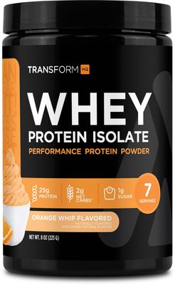 TransformHQ Whey Protein Isolate (WPI) Orange Whip Flavored 7 Servings - Preformance Protein Powder