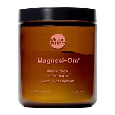Moon Juice - Magnesi-Om, Berry - Jar (30 Servings) - Brain Health &amp; Rest - Magnesium Powder - L-Theanine - Regularity - Glass Bottle - 3rd Party Tested - 100% Traceable - Vegan &amp; Non GMO - 4.2oz
