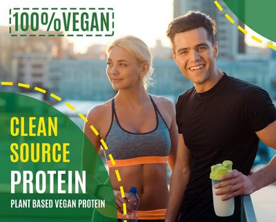 VUNNEX Plant Based - 100% Pure Organic Hydrolyzed Pea Protein Powder - Canada Grown Yellow Pea, Vegan Natural Unflavored, Dairy Free, Gluten Free, Soy Free, Sugar Free, Non-GMO with BCAA 2.62lb