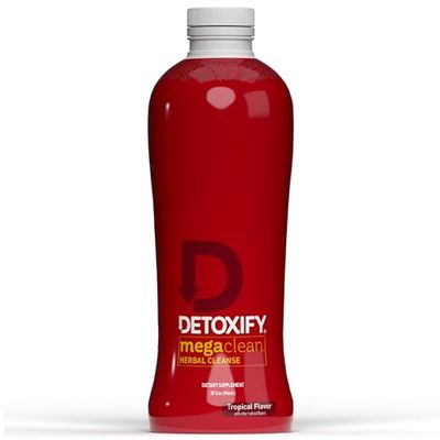 Detoxify - Mega Clean Herbal Detox Cleanse Drink - Full body cleanse detox for women and men - Same day results - Plus sticker