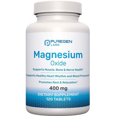 Magnesium 400mg [High Potency] Supplement - Magnesium Oxide for Immune Support, Muscle Recovery, Leg Cramps and Relaxation 120 Tablets