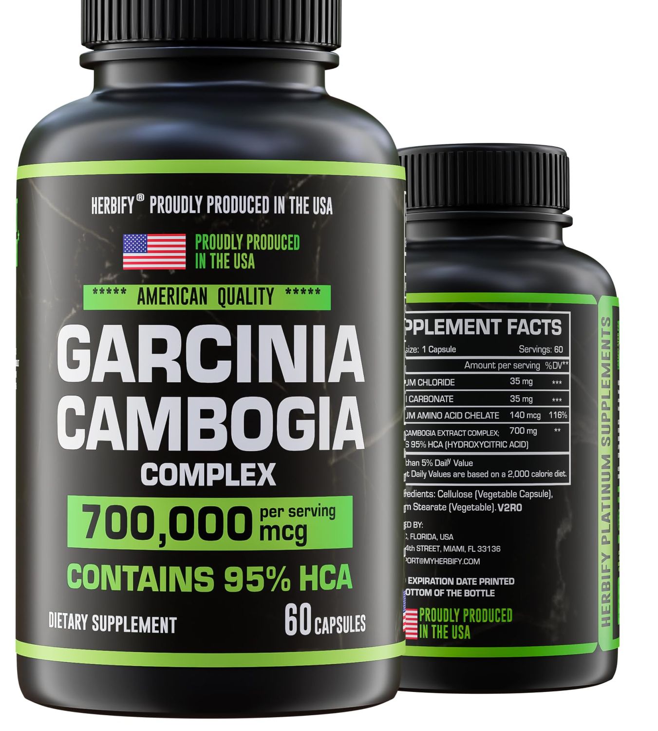 Garcinia Cambogia Wellness Support Supplement for Women &amp; Men - Natural Herbal Extract with Antioxidant Properties - Vegan, Non-GMO Energy Booster for Daily Vitality and Digestive Support - 60 Count