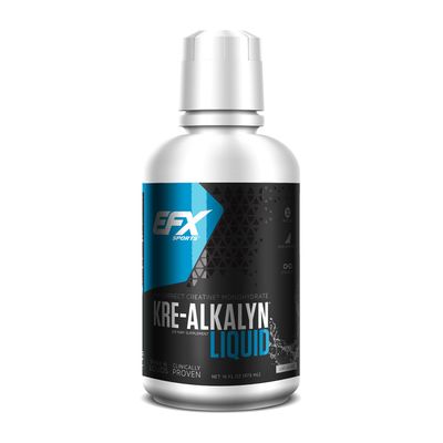 EFX Sports Kre-Alkalyn Creatine, Liquid Concentrate, PH-Correct Creatine Monohydrate, Multi-Patented Formula, Gain Strength, Build Muscle &amp; Enhance Performance (63 Servings, Unflavored)