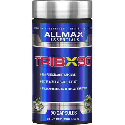 ALLMAX Nutrition Trib X 90, Bulgarian Tribulus Ultra-Concentrated Extract, 90 Capsules