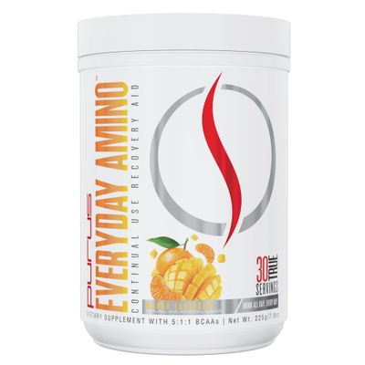Purus Labs Everyday Amino BCAA Powder | Amino Acids for Muscle Hydration &amp; Recovery | Sugar Free &amp; Gluten Free | 30 Servings (Fresh Mango Tangerine)