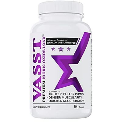 BELDT Labs VASST Nitric Oxide Booster, N.O. Supplement with Over 3,000mg of Arginine-AKG, OKG, GKG, and L-Arginine HCL for Muscle Building and Enhanced Vascularity - 90 Tablets