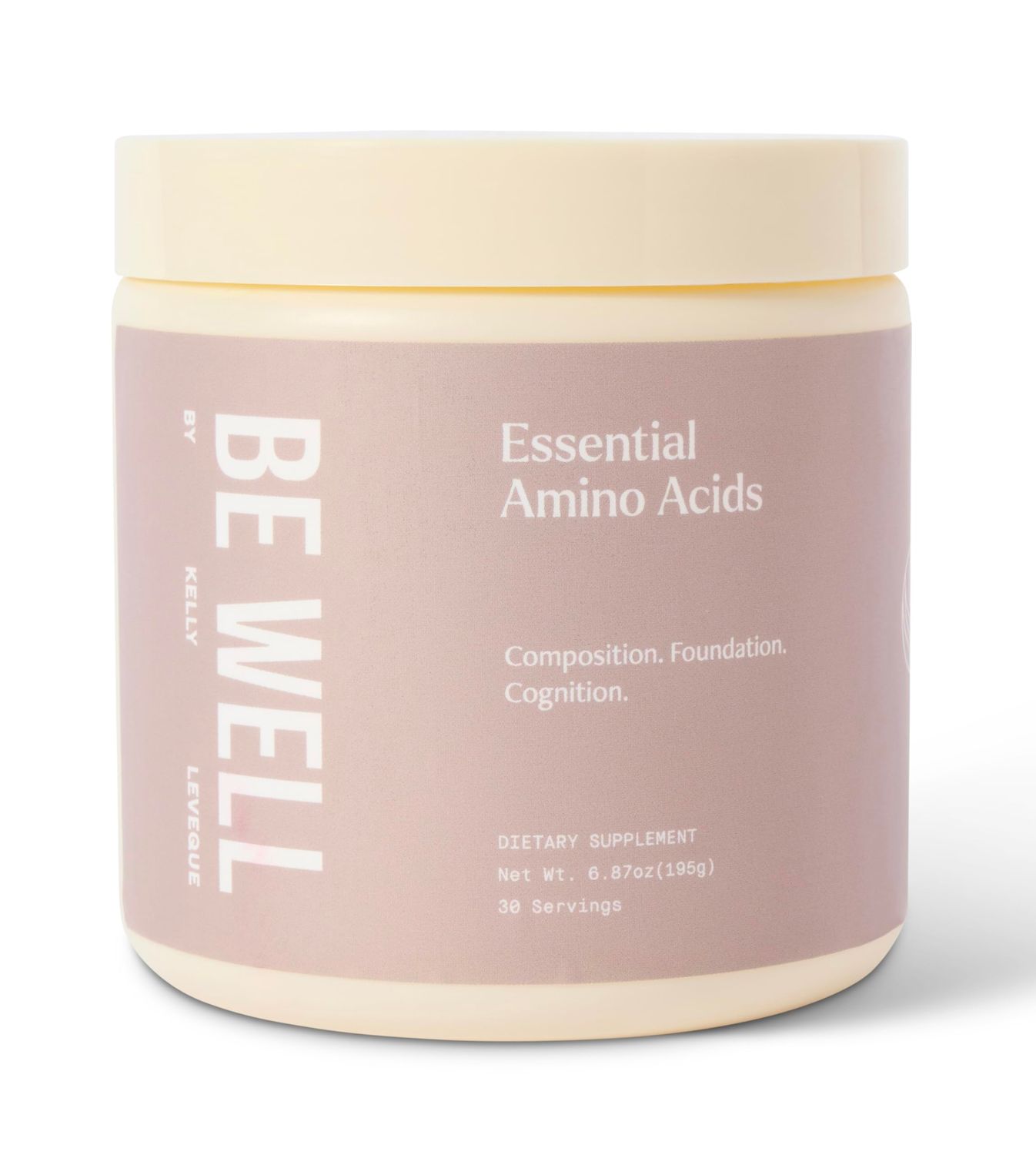 Be Well by Kelly Essential Amino Acids Unflavored Powder Supplement Plant-Based (6.87oz) BCAA 9 EAA&#39;s