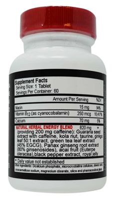 Up Your Gas Energy Blaster Tablets, 60-Count Bottles (Pack of 2)