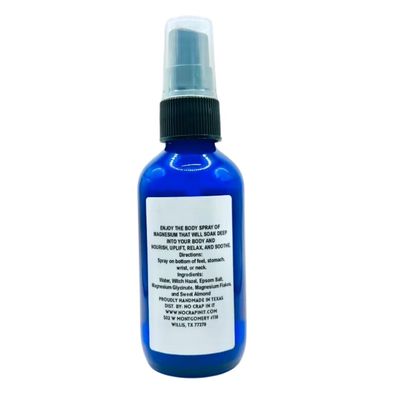 No Crap In It Magnesium Spray, Triple Action!- Spray Your Way to Wellness | Immediate Relief with Our Unique Magnesium Glycinate, Magnesium Citrate, Magnesium Chloride Blend Spray (Scent Free)