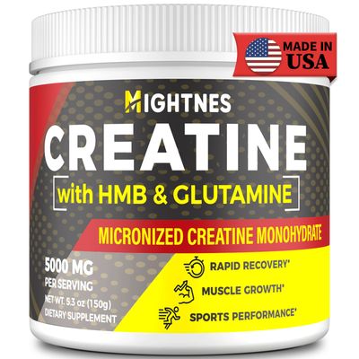 Creatine Powder for Men - Creatine HMB - Creatine for Women - Micronized Creatine Powder - Creatine Glutamine with HMB| for Muscle Growth &amp; Recovery| Creatine Monohydrate, 5000mg Per Serv, Unflavored