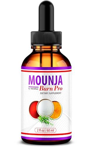 NutraRize Mounja Burn Pro Drops - Official Mounja Tea Drops, MounjaBurn Pro Liquid Drop Supplement, 1 Bottle of Premium Mounja Burn Pro Gotas for 30 Days - (30 Servings)