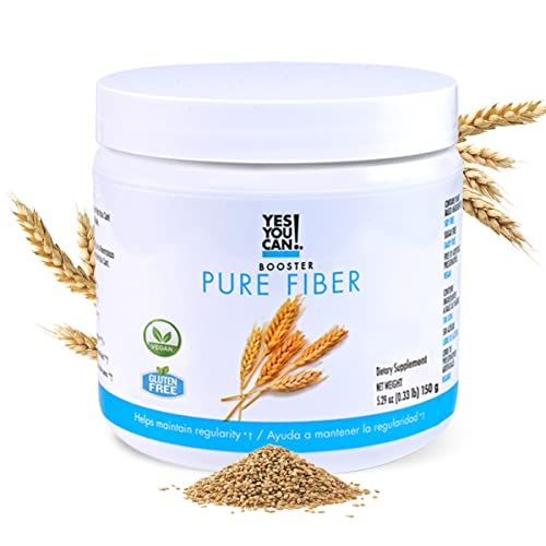 Yes You Can! Shake Booster Pure Fiber, Add to Complete Meal Replacement Shakes or Protein Shakes, Boost Shake with Sugarcane Fiber and Acacia Gums, Protein Shake Booster - Pure Fiber (30 Servings)