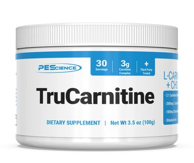 PEScience TruCarnitine, L-Carnitine-L-Tartrate Superior Absorption Formula, 30 Serving