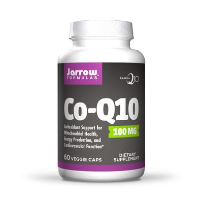 Jarrow Formulas Co-Q10 100 mg - 60 Veggie Caps - Antioxidant Support for Mitochondrial Health, Energy Production &amp; Cardiovascular Function - Up to 60 Servings, Packaging may vary
