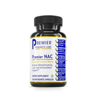 Premier Research Labs Premier NAC - NAC Supplement N-Acetyl Cysteine, N-Acetyl-L-Cysteine, Liver &amp; Immune Support, 300mg NAC Per Capsule - 60 Vegetarian Capsules