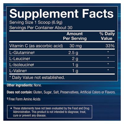 BodyTech BCAA + Glutamine Powder - Unflavored (7.3 oz./30 Servings)