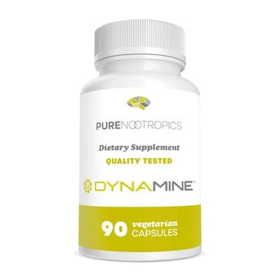 Pure Nootropics - Dynamine (Methylliberine: 1,7,9-tetramethyluric Acid) 100 mg Capsules (90) | Increased Energy, Focus &amp; Alertness | in House &amp; Rigorous 3rd Party Testing for Higher Purity &amp; Potency