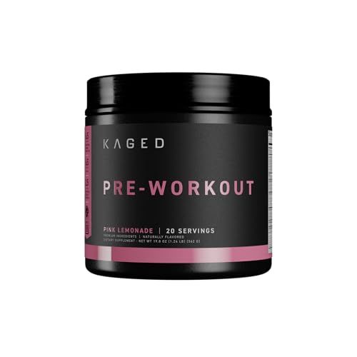 Kaged Original Pre Workout Powder | Pink Lemonade | Pre-Kaged | Formulated with Creatine, Beta Alanine, Pure Caffeine | 20 Servings
