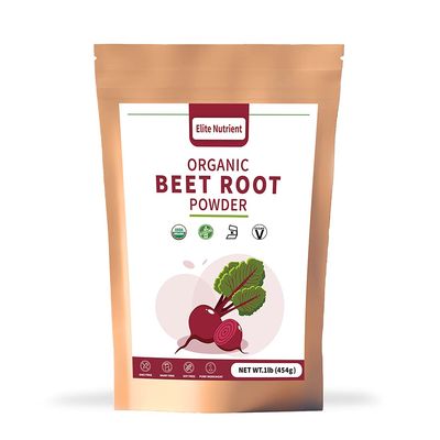 Elite Nutrient Organic Beet Root Powder, Non-GMO, Gluten Free, Vegan Superfood, Nitric Oxide Booster, Increase Stamina &amp; Enhance Exercise Performance (16 oz.)