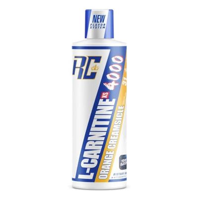 Ronnie Coleman Signature Series L Carnitine XS 4000 Liquid, Stimulant Free, Sugar Free, Zero Carbs, Lean Muscle Strength Support for Men &amp; Women, Amino Acid Supplement, Orange Creamsicle Flavor, 16 Oz